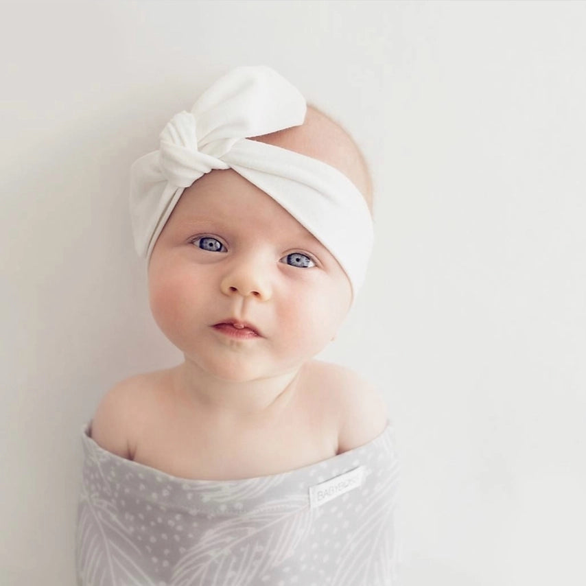 Snuggle Hunny Kids, Snuggle Hunny, Topknot Bow, Bow, Infant, Toddler, Headwear, Baby, Girl, Newborn, White